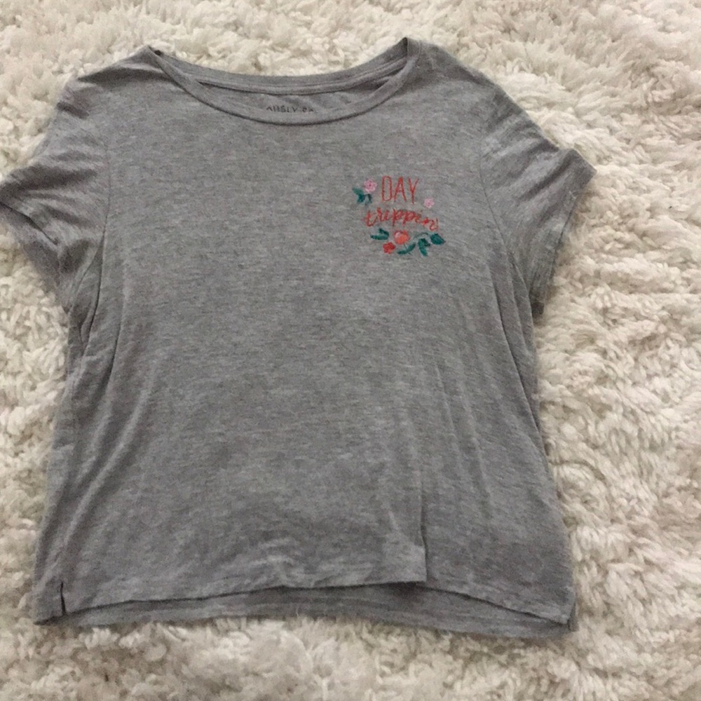 Grey crop top